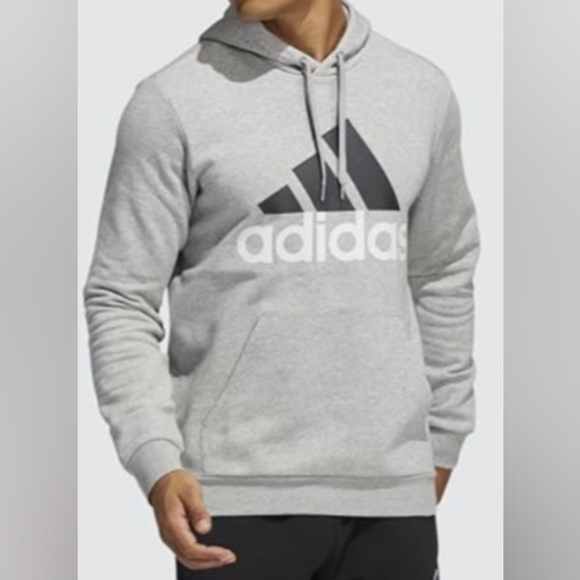 Adidas Badge of Sport Two-Tone Hoodie Men's Size XL Used Excellent MSRP $59.99 - Picture 2 of 6